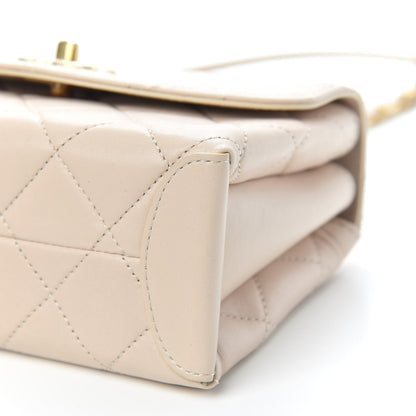 Chanel Lambskin Quilted Mini Trendy Spirit Top Handle Flap Beige 11 of 12