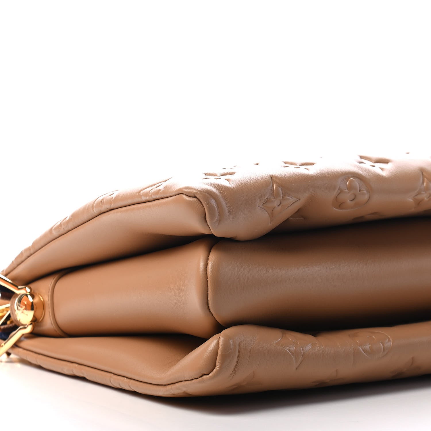 Louis Vuitton Lambskin Embossed Monogram Coussin PM Camel 7 of 8