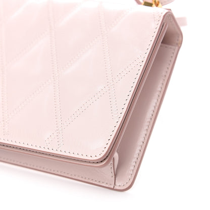 Givenchy Goatskin Quilted GV3 Strap Wallet Pale Pink 9 of 9