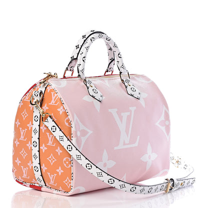 Louis Vuitton Monogram Giant Speedy Bandouliere 30 Rouge 4 of 10