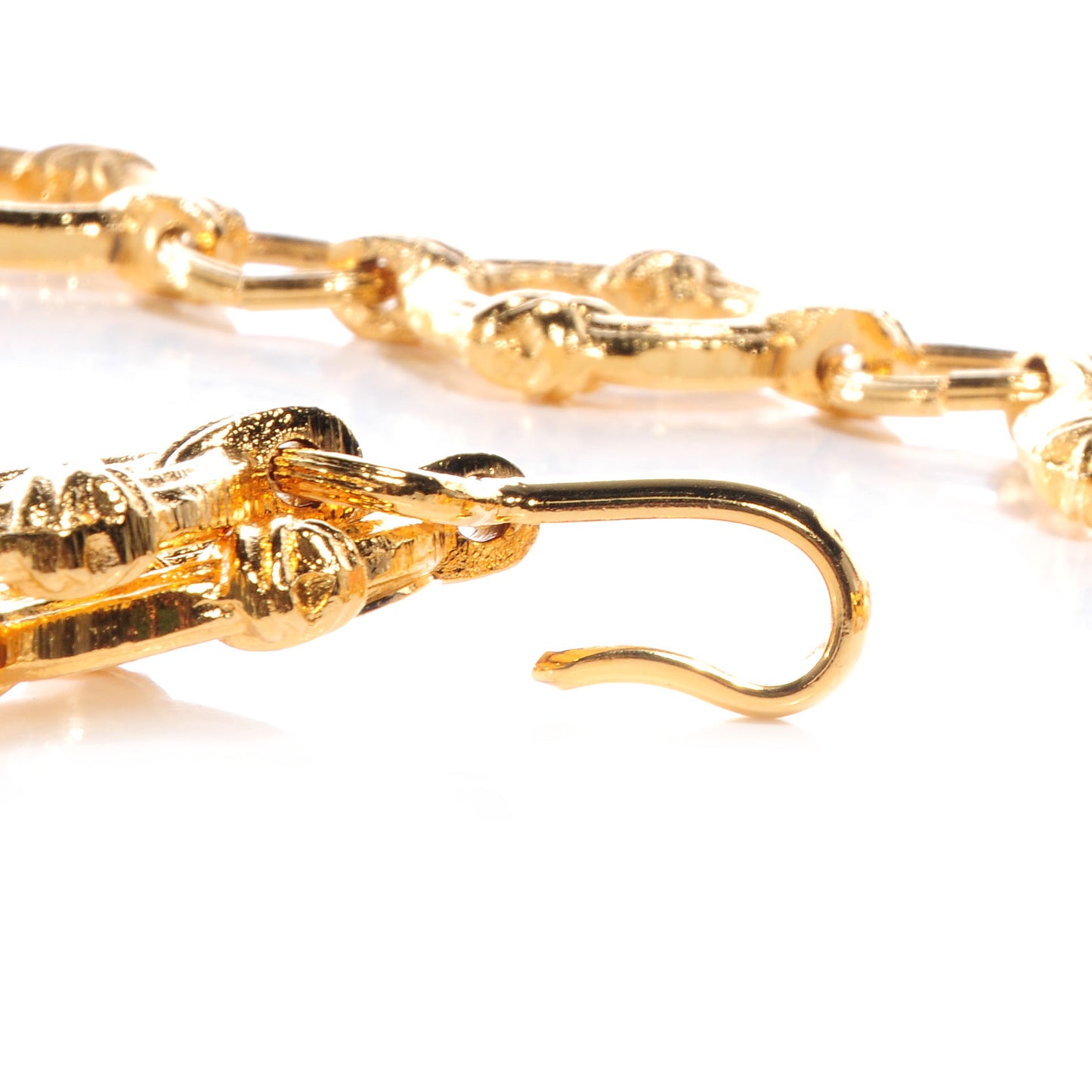 Metal Chain CC Medallion Belt Gold