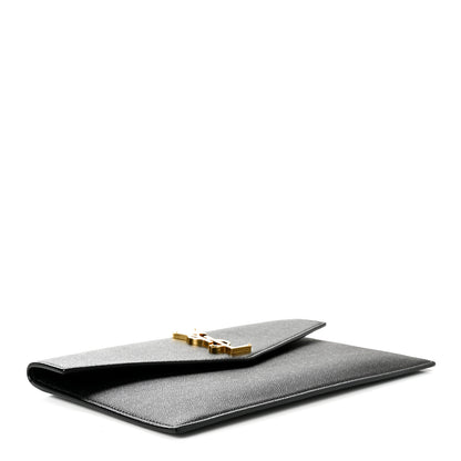 Saint Laurent Grain De Poudre Uptown Pouch Black 4 of 7