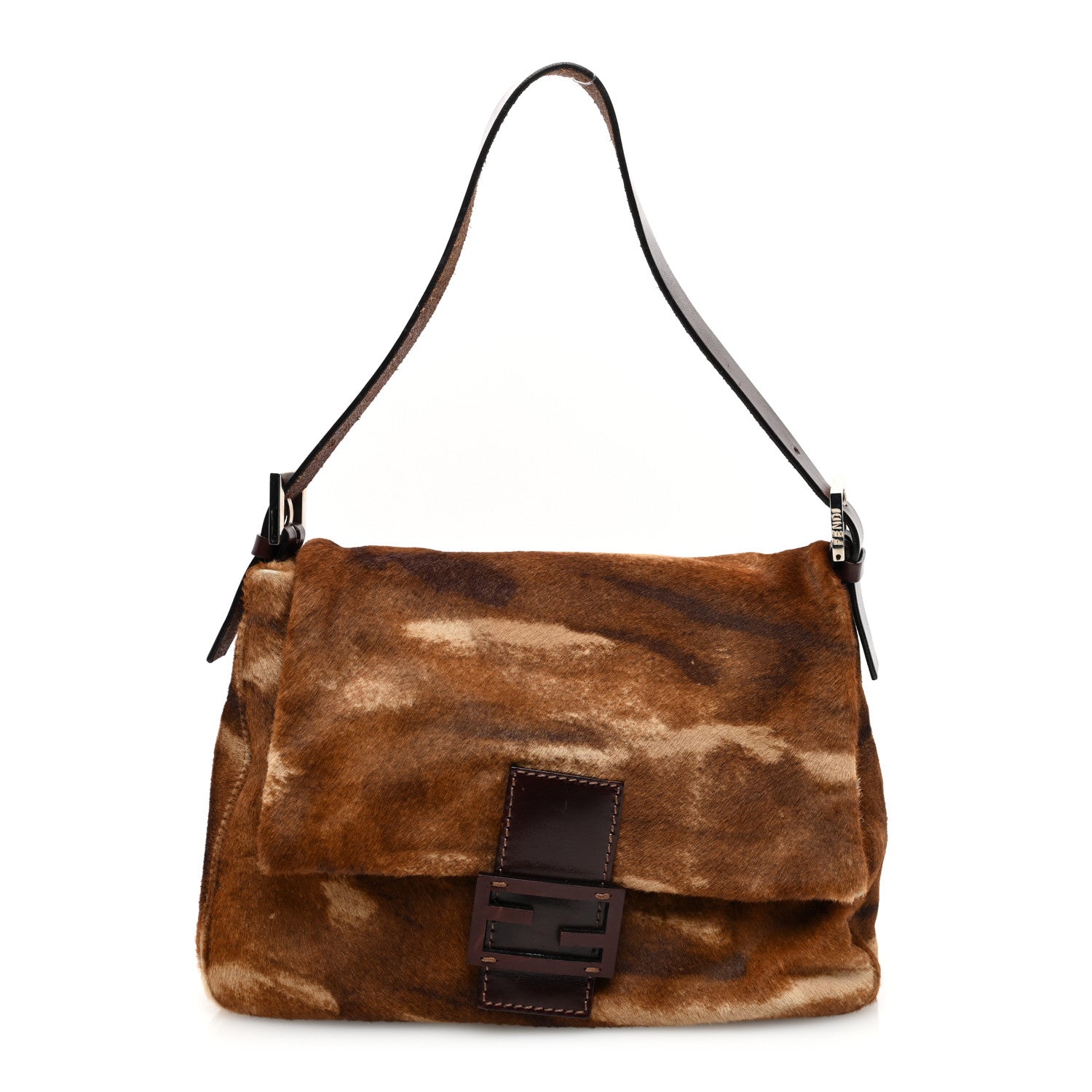 Fendi Calf Hair Mama Baguette Brown 1 of 9