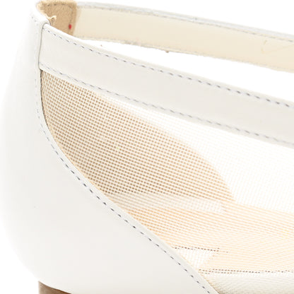 Christian Louboutin Kid Rete Galativi Flats 37.5 Version Bianco 8 of 11