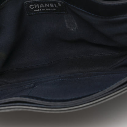 Chanel Patent New Medium Boy Reverso Flap Black 5 of 10