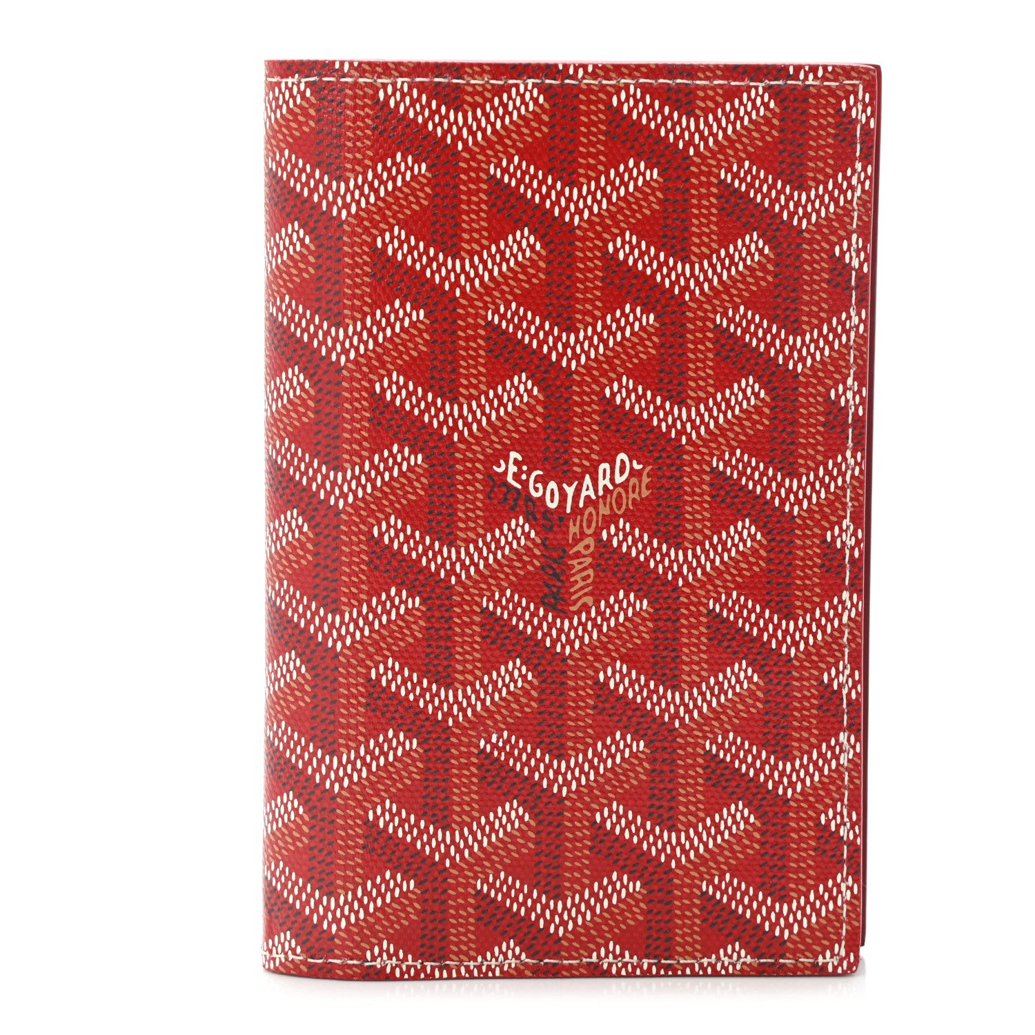 Goyard Goyardine Passport Wallet Red 1 of 9