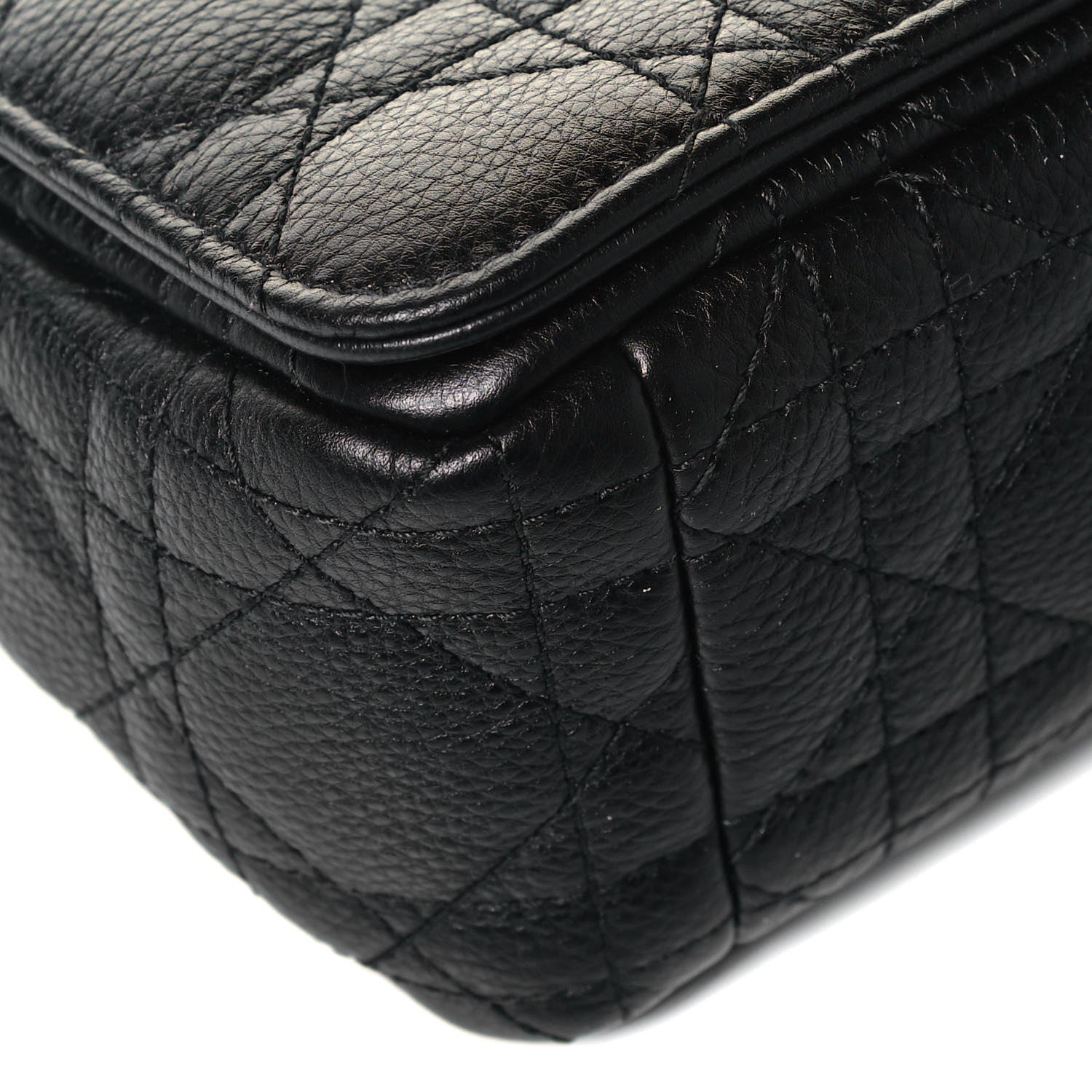 Christian Dior Calfskin Cannage Small Caro Bag Black 4 of 5