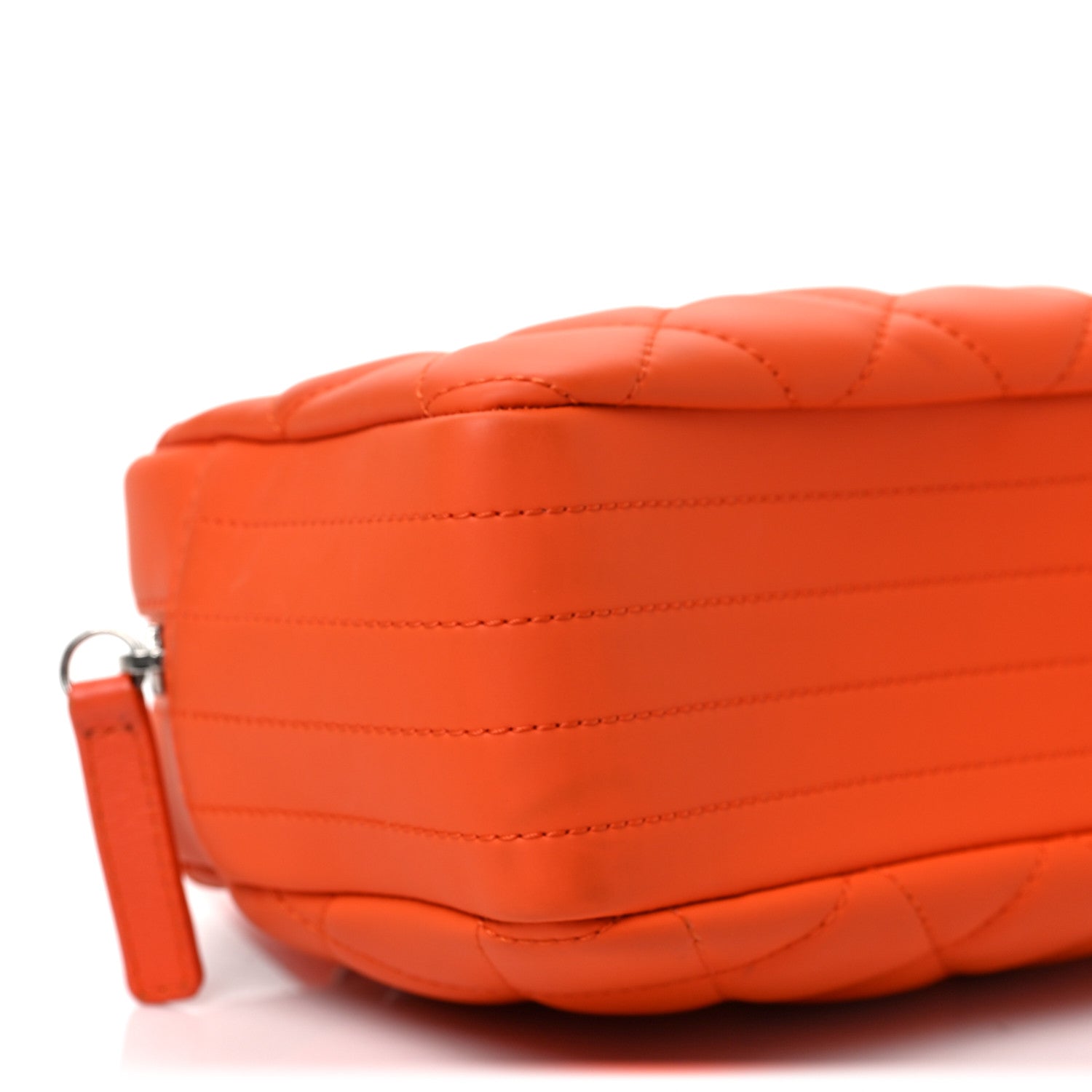 Chanel Rubber Quilted Lambskin Coco Rain Camera Bag Orange 13 of 14