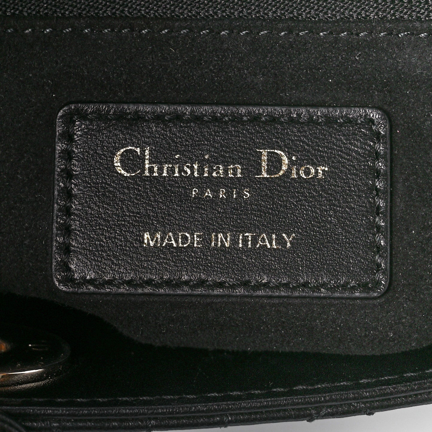 Lambskin Cannage Small My ABCDior Lady Dior Black
