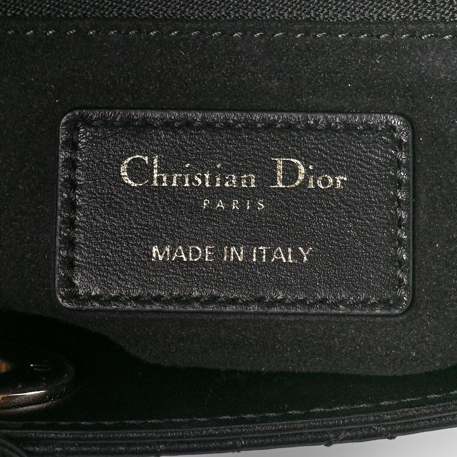 Christian Dior Lambskin Cannage Small My ABCDior Lady Dior Black 6 of 11