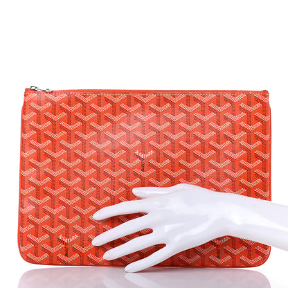 Goyard Goyardine Senat Pochette MM Orange 3 of 7