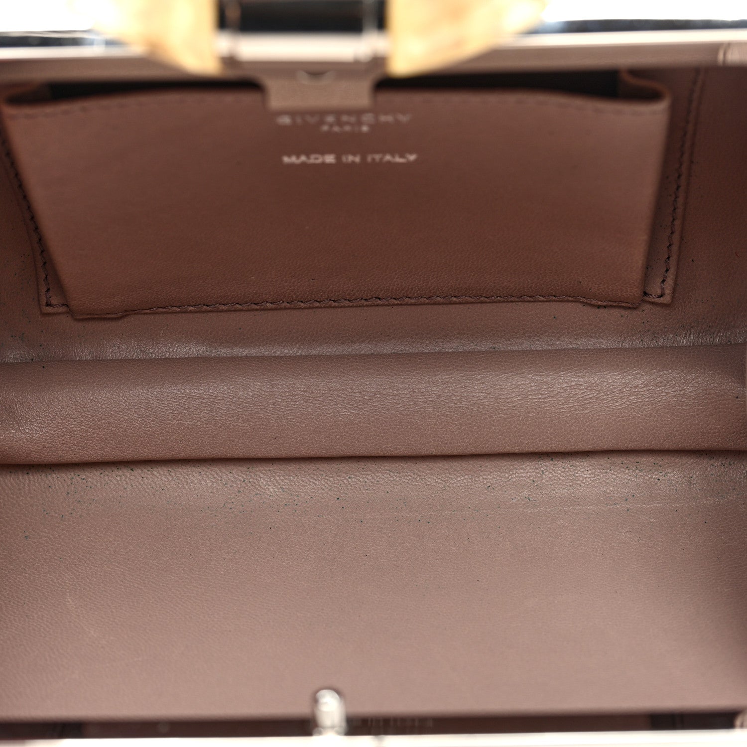 Givenchy Satin Resin Clutch Beige 5 of 9