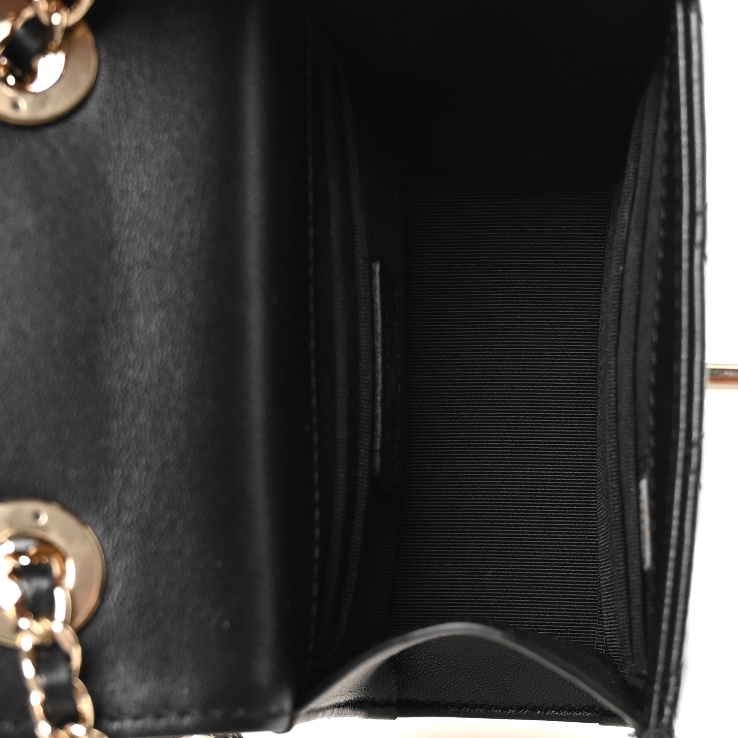 Chanel Lambskin Quilted Mini Trendy CC Clutch With Chain Black 5 of 11