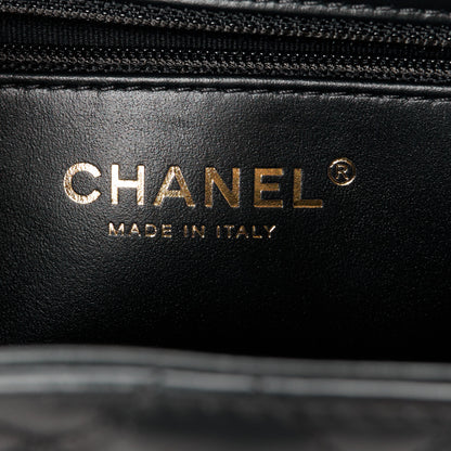 Chanel Shiny Aged Calfskin Quilted Nano Kelly Shopper Black 6 of 11
