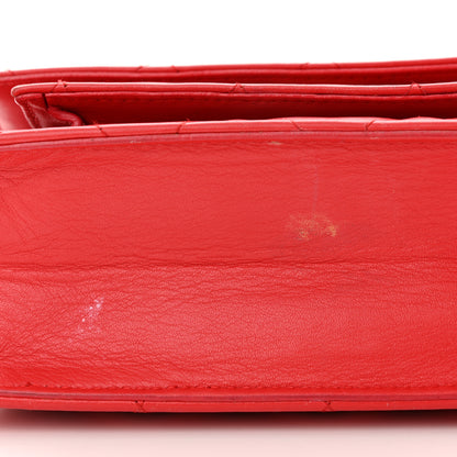 Balenciaga Nappa Calfskin Quilted XS Sharp Top Handle Bag Bright Red 18 of 21