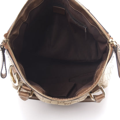 Gucci Monogram Medium Sukey Top Handle Bag Beige Bronze 5 of 12