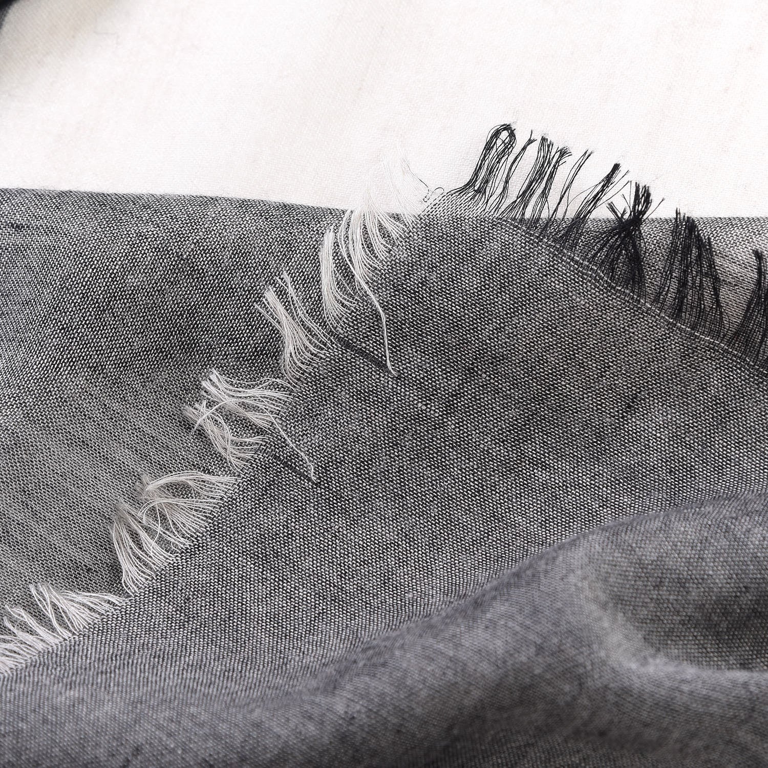 Burberry Wool Silk Gauze Check Scarf 7 of 7