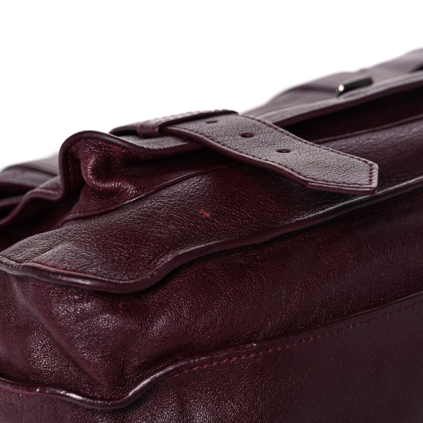 Lambskin PS1 Large Satchel Oxblood