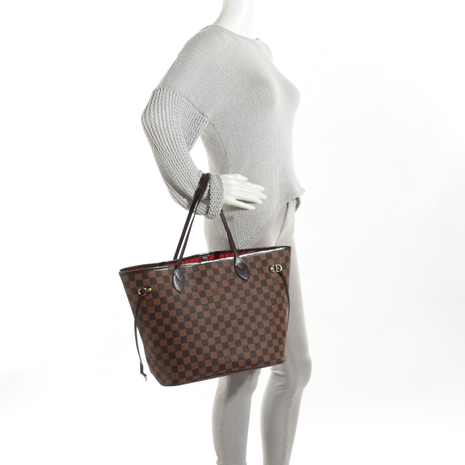 Louis Vuitton Damier Ebene Neverfull MM 2 of 7
