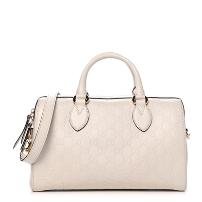 Gucci Guccissima Signature Boston White 1 of 4