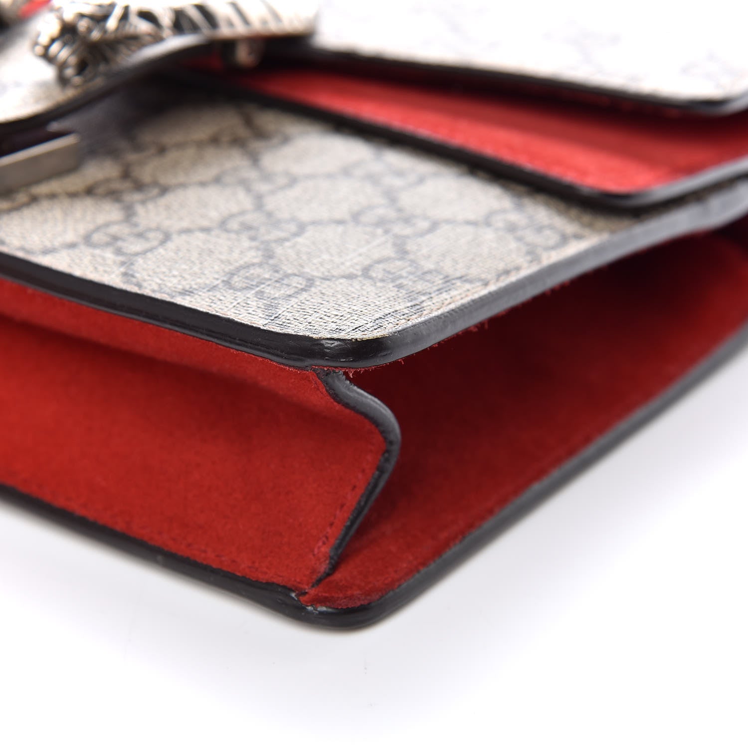 Gucci GG Supreme Monogram Mini Dionysus Shoulder Bag Hibiscus Red 6 of 12