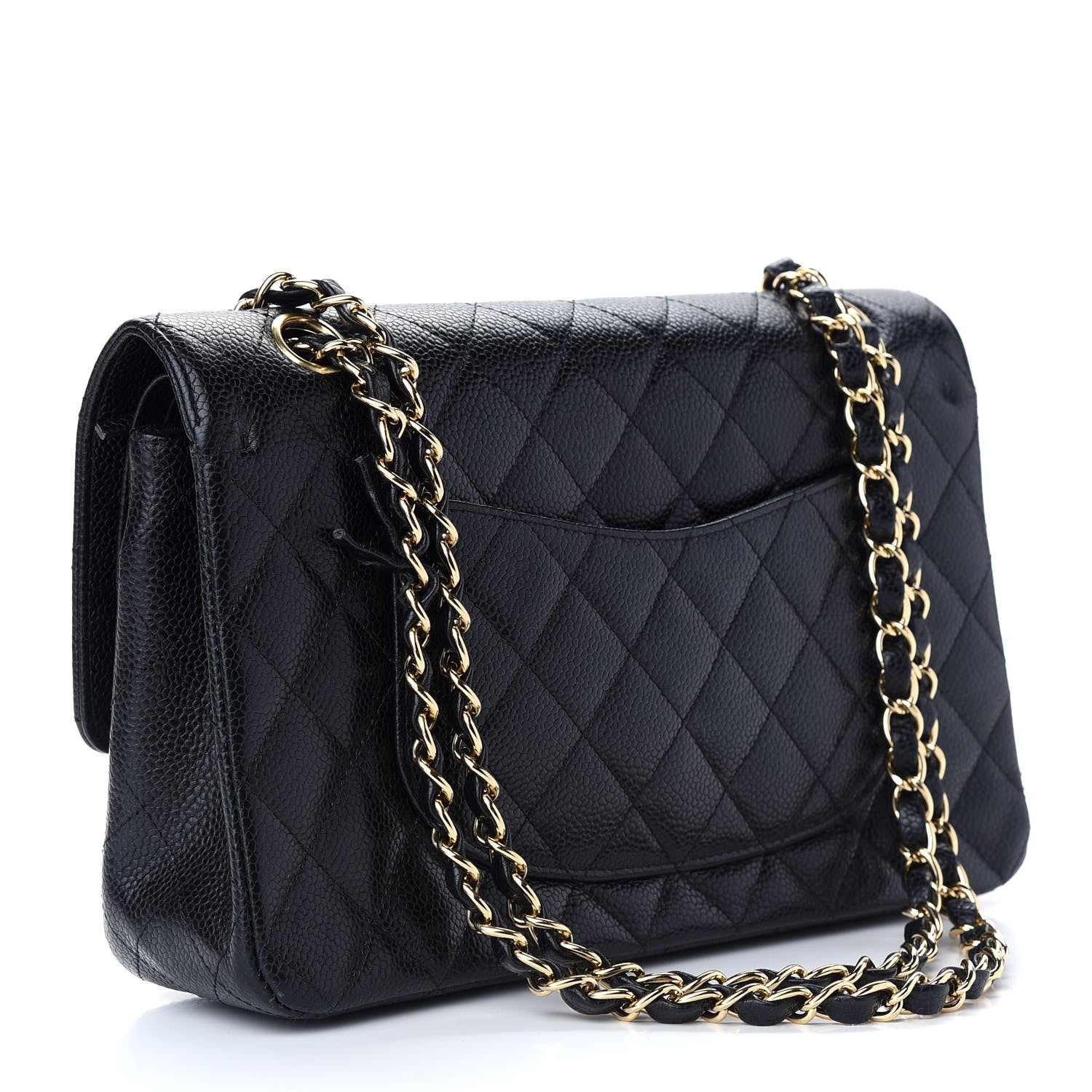 Chanel Caviar Quilted Medium Double Flap Black 3 of 13