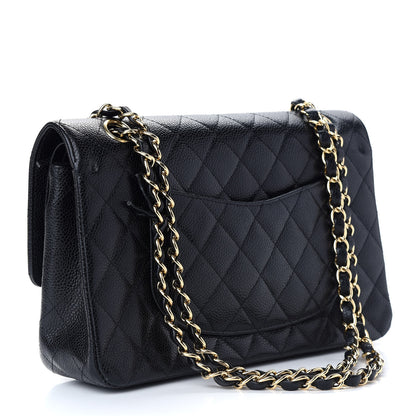 Chanel Caviar Quilted Medium Double Flap Black 3 of 13