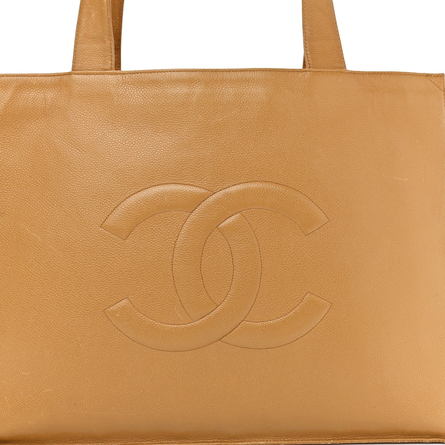 Caviar CC Tote Beige