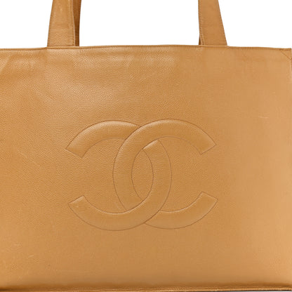 Chanel Caviar CC Tote Beige 10 of 21