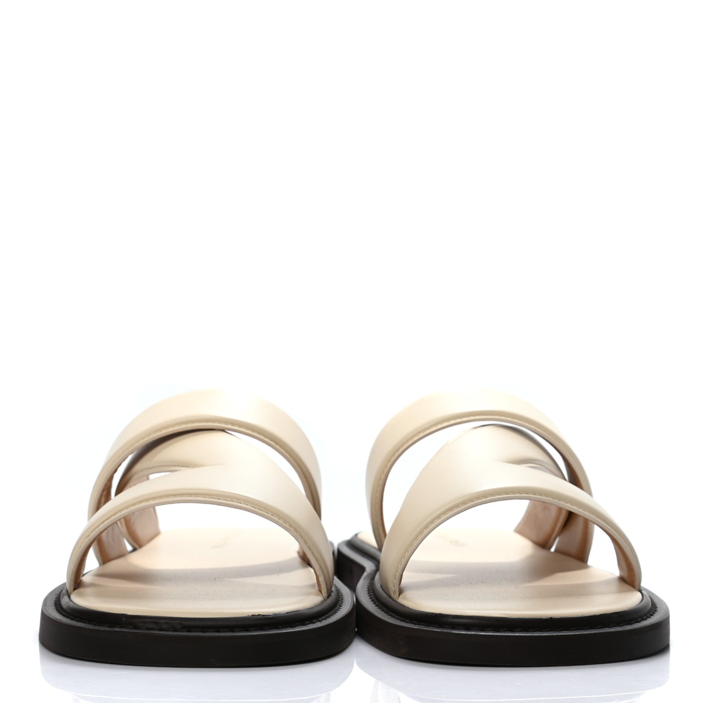 Calfskin Mens The Band Flat Sandals 42 Sea Salt