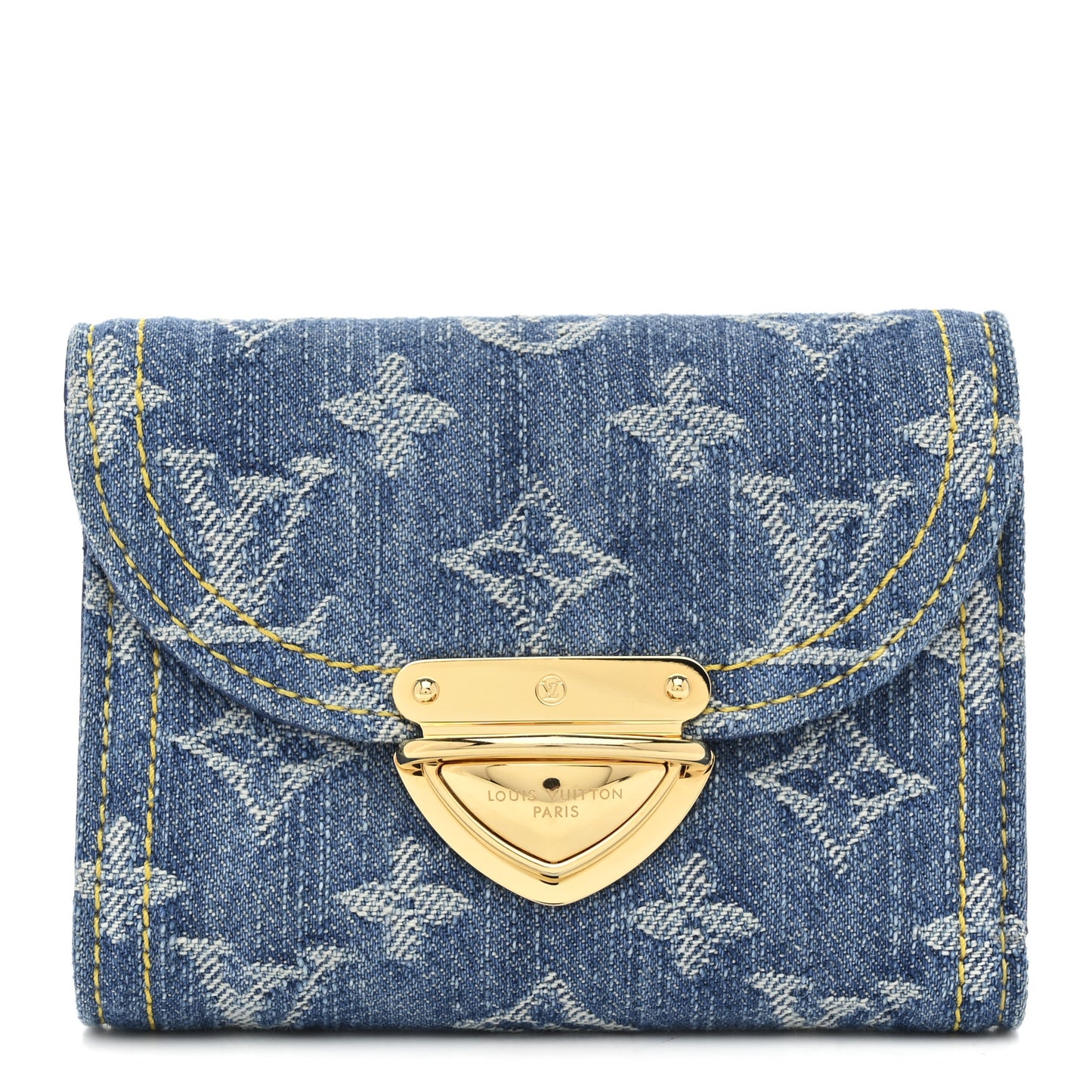 Denim Amelia Compact Wallet Blue