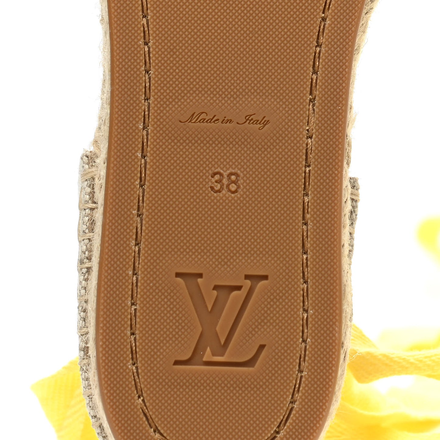 Canvas Monogram Starboard Espadrille Flats 38 Rose Pop