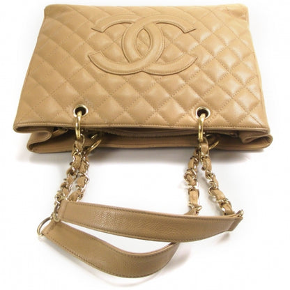 Chanel Caviar Quilted Grand Shopping Tote GST Beige 5 of 10