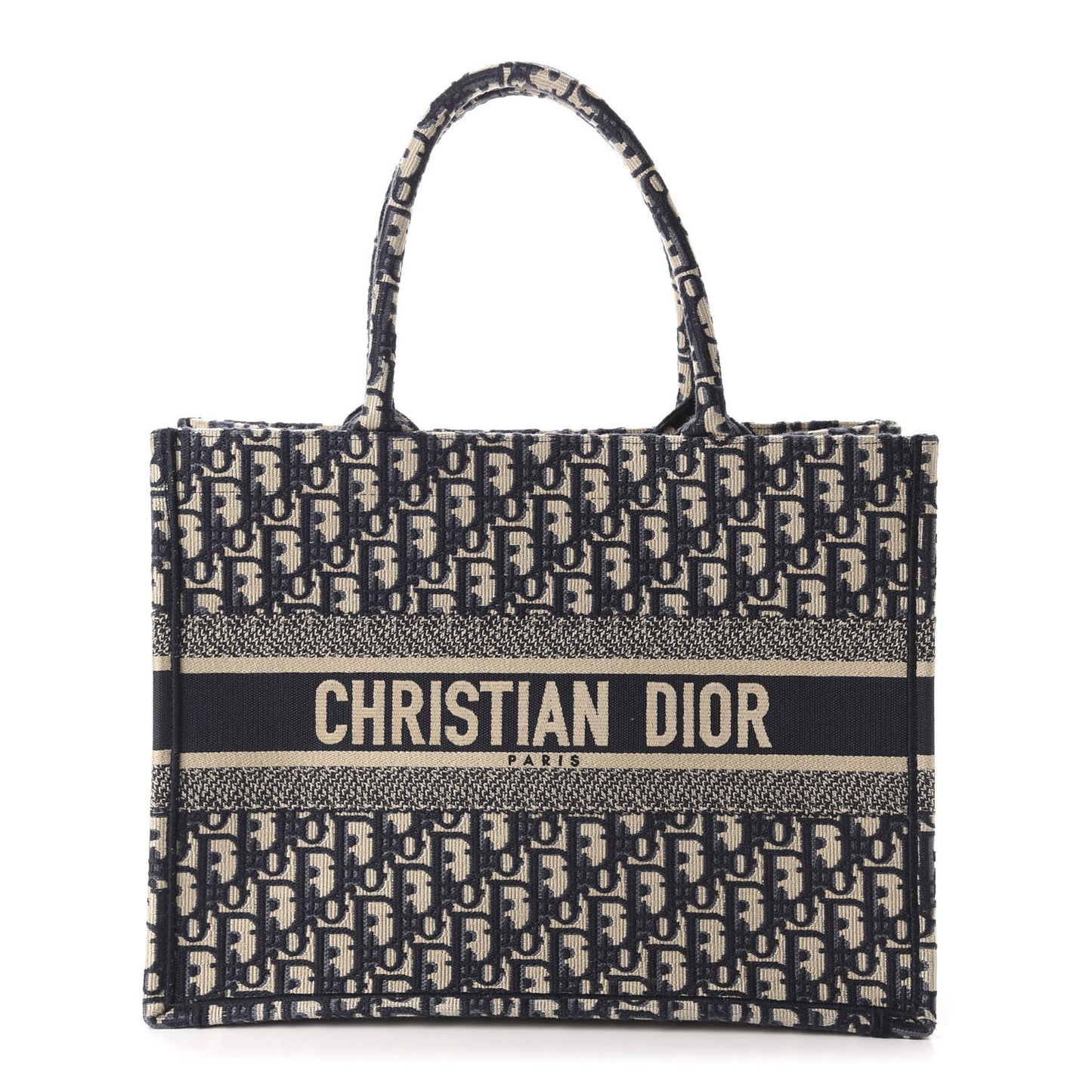 Oblique Medium Book Tote Blue Multicolor