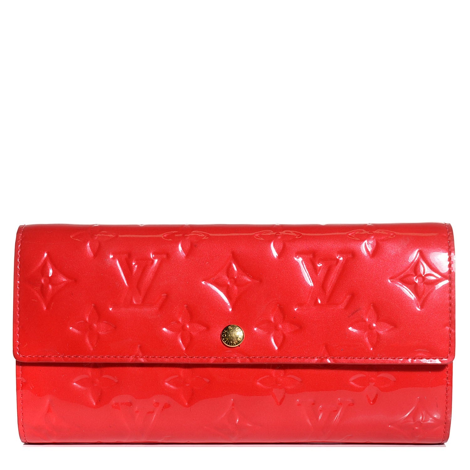 Louis Vuitton Vernis Sarah Wallet Rouge Grenadine 1 of 7