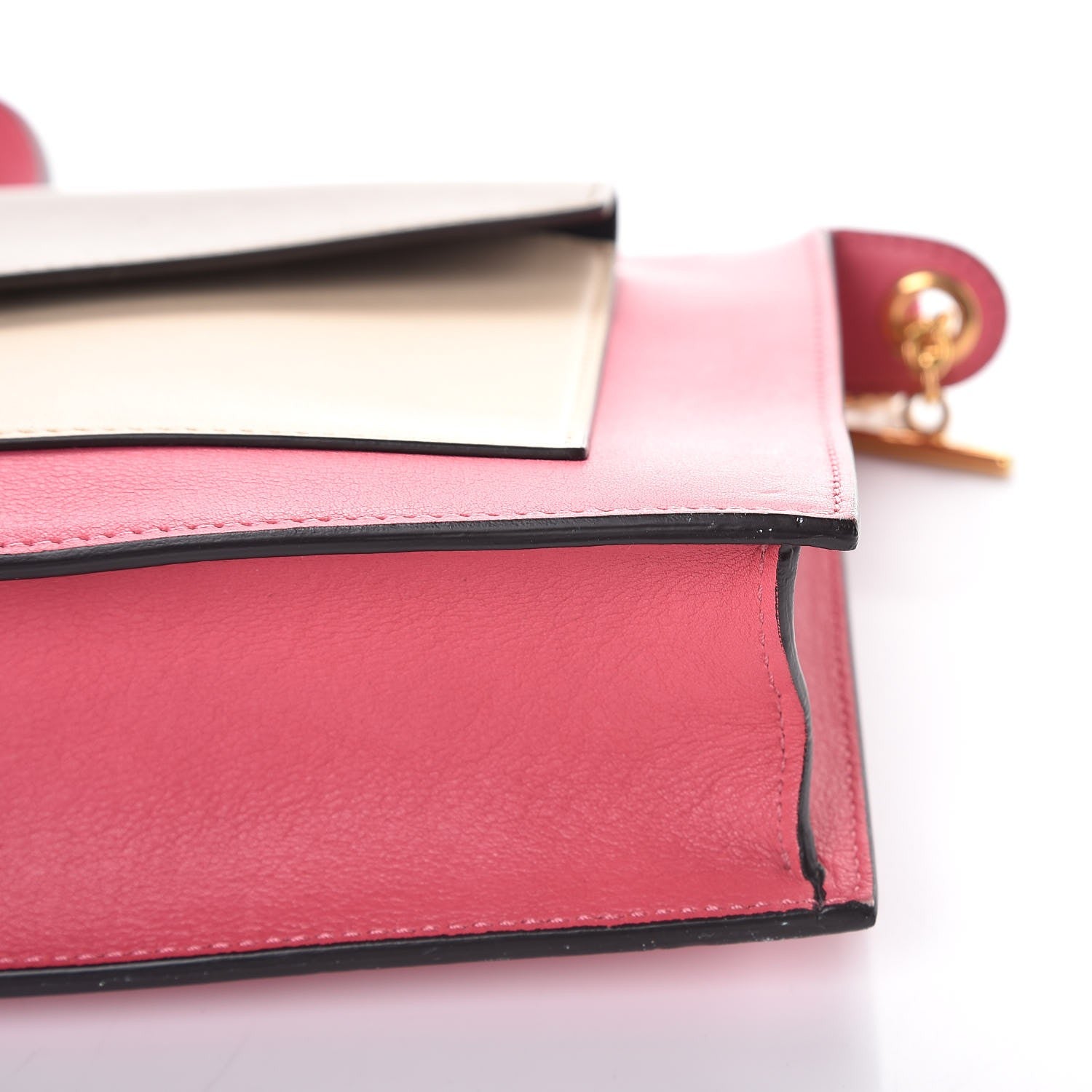 Celine Smooth Calfskin Medium Pocket Clutch On Chain Rose Dust 10 of 10