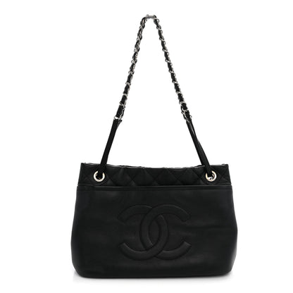 Chanel Caviar Quilted CC Timeless Soft Tote Black 1 of 12