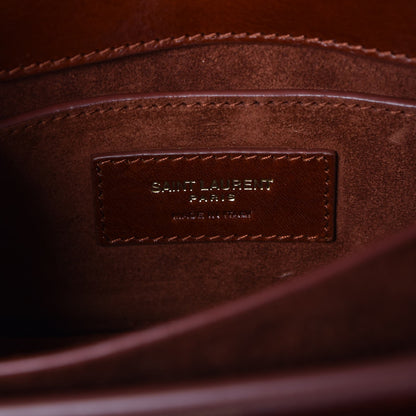 Saint Laurent Textured Calfskin Small Monogram Sunset Camel Brilliant 6 of 6