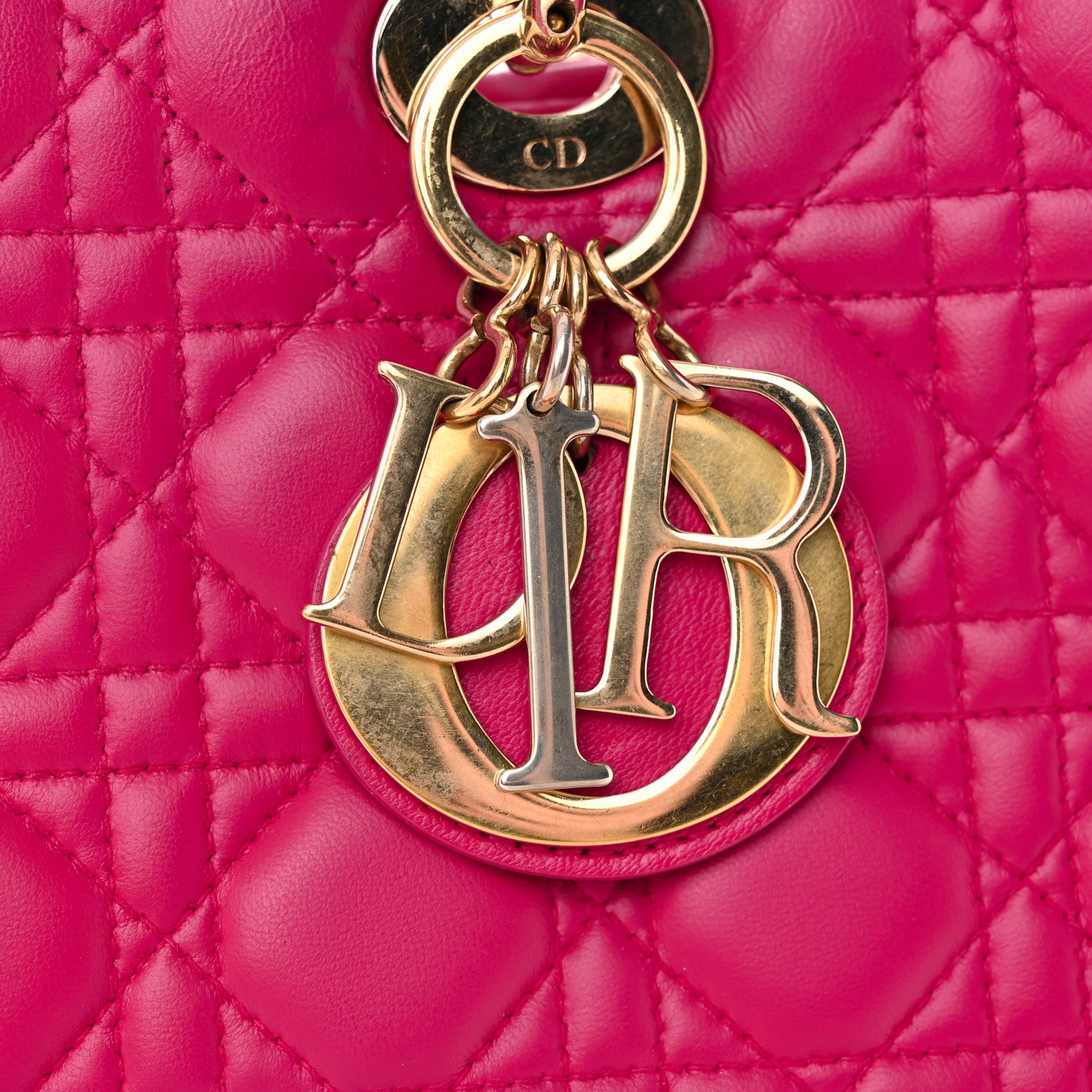 Christian Dior Lambskin Cannage Large Lady Dior Pink 14 of 21