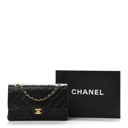 Chanel Lambskin Quilted Medium Double Flap Black 11 of 11