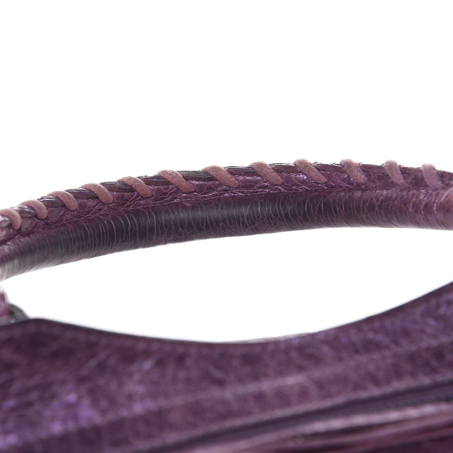 Agneau Classic Hardware City Metallic Purple