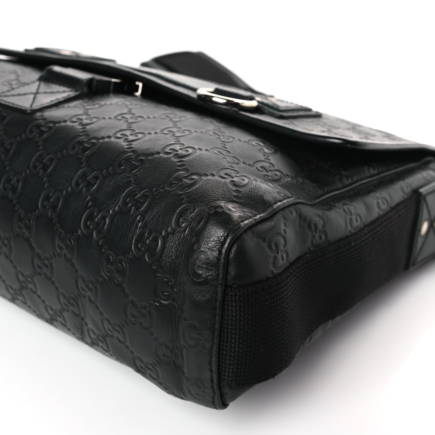 Gucci Rubber Guccissima Medium Messenger Bag Black 9 of 9
