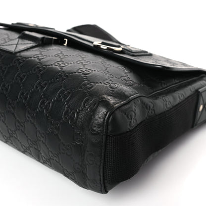 Gucci Rubber Guccissima Medium Messenger Bag Black 9 of 9