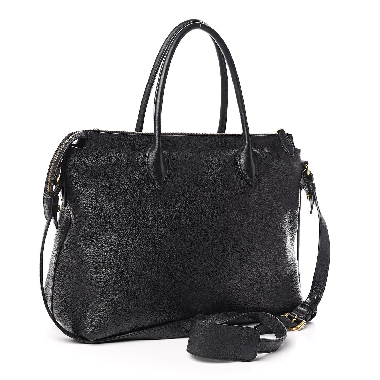 Vitello Daino Tote Black