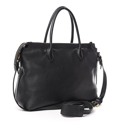 Prada Vitello Daino Tote Black 3 of 14