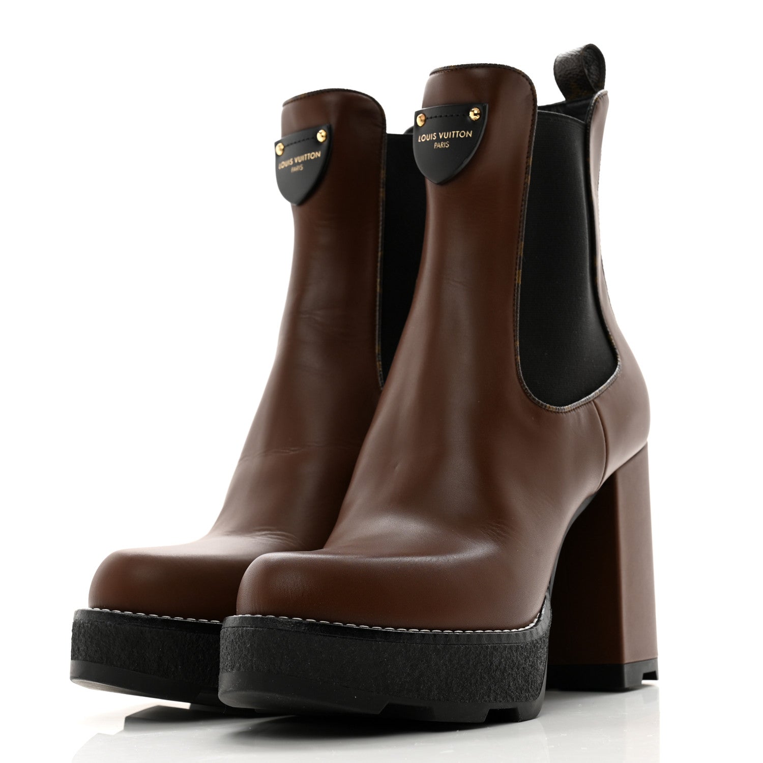 Louis Vuitton LV BEAUBOURG ANKLE BOOT 41 Cognac 3 of 9