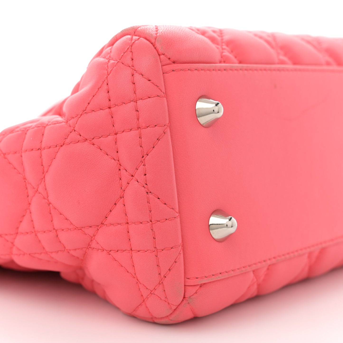 Lambskin Cannage Small Dior Soft Shopping Tote Pink