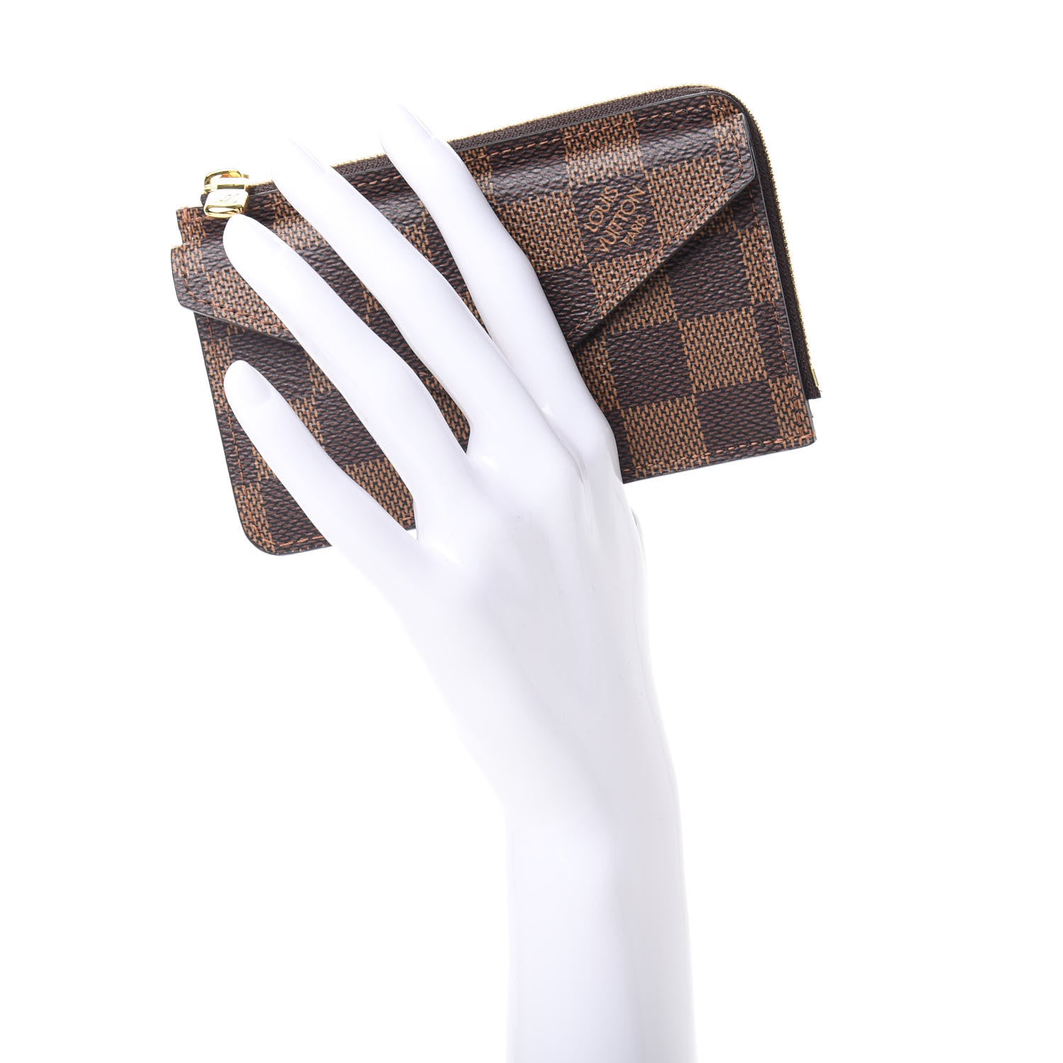 Louis Vuitton Damier Ebene Recto Verso Card Holder Rose Ballerine 2 of 8