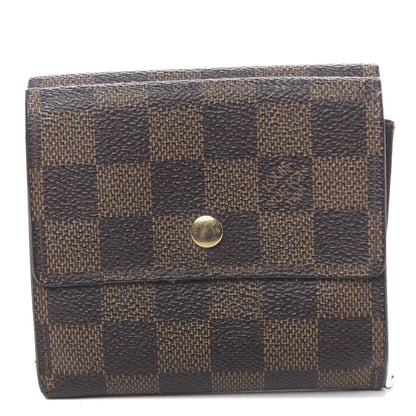 Louis Vuitton Damier Ebene Elise Wallet 1 of 11