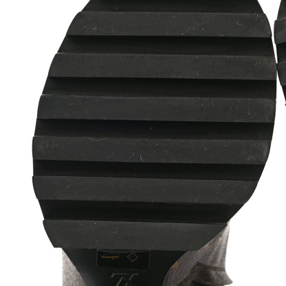Louis Vuitton Patent Calfskin Monogram Star Trail Ankle Boots 37 Black 10 of 11